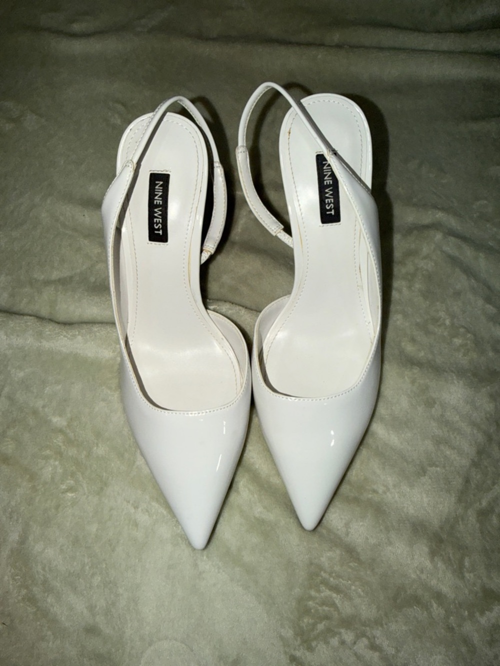 Nine West Slingback Pump Collection — Yellow Green, Black, White & Nude - Picture 6 of 16